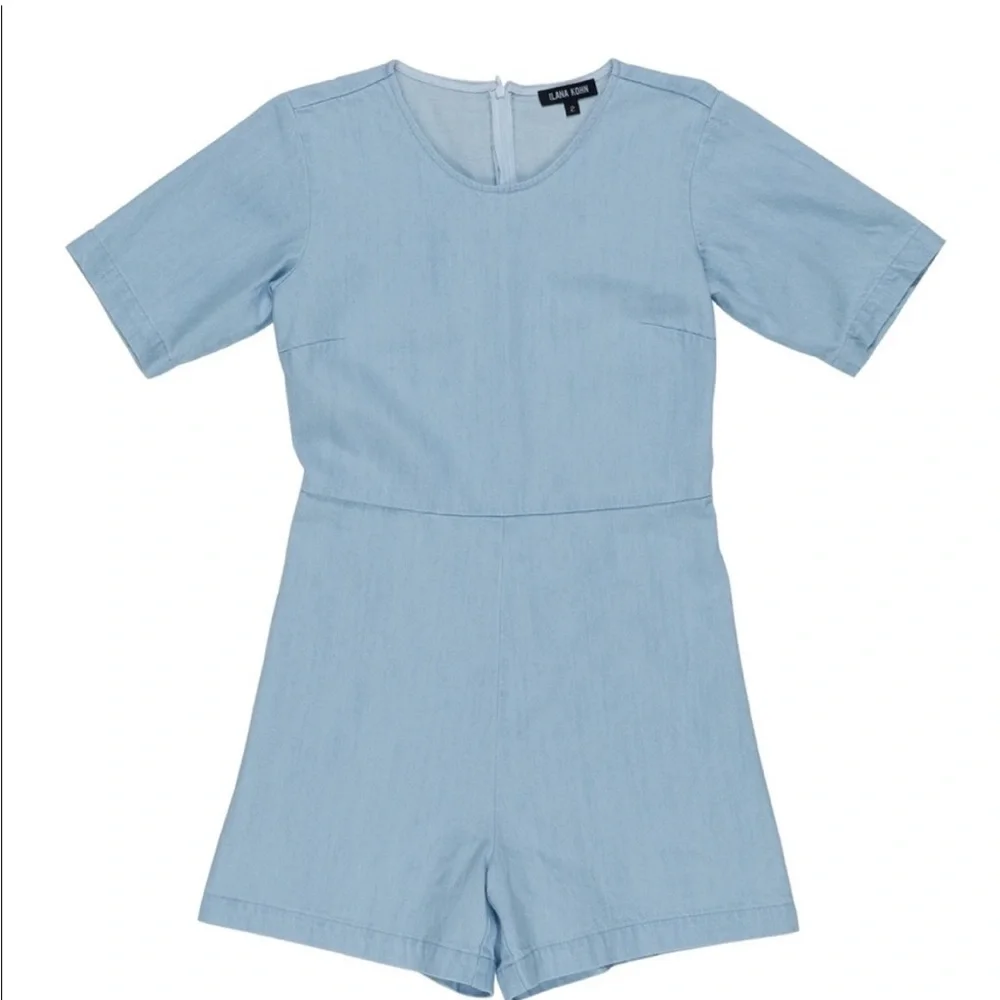 Ilana Kohn Lee Romper Denim Jumpsuit